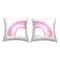 Stupell Industries Believe & Dream Soft Pink Rainbow Stripes 2 Pillow Set, 18" x 18"